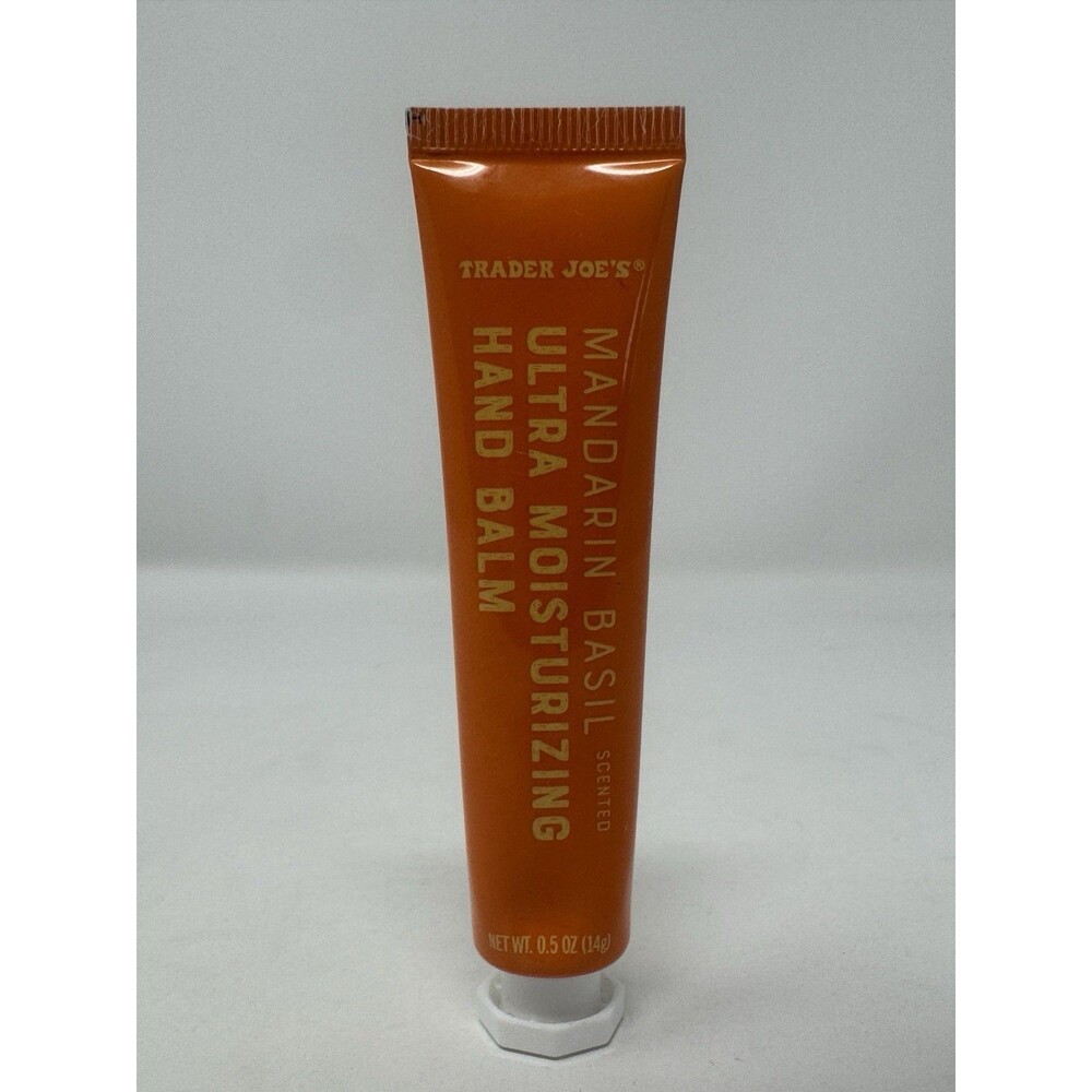 Trader Joes Mandarin Basil Ultra Moisturizing Hand Balm 0.5oz Lotion Orange NEW